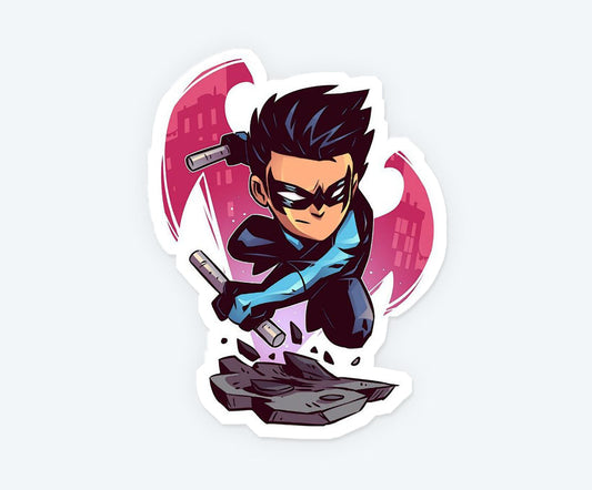 Nightwing Action Sticker