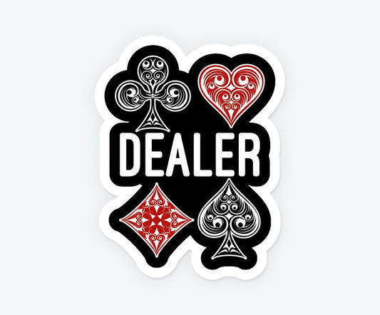 Poker Dealer Sticker