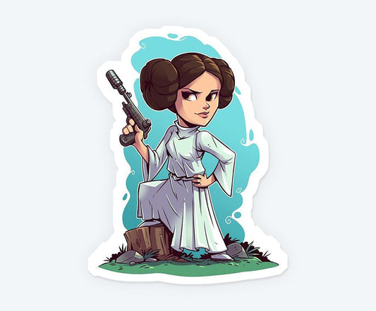 Princess Leia Star Wars Sticker
