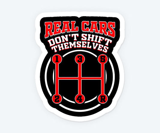 Real Car Gear Shift Sticker
