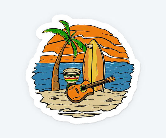 Reggae Beach Sticker