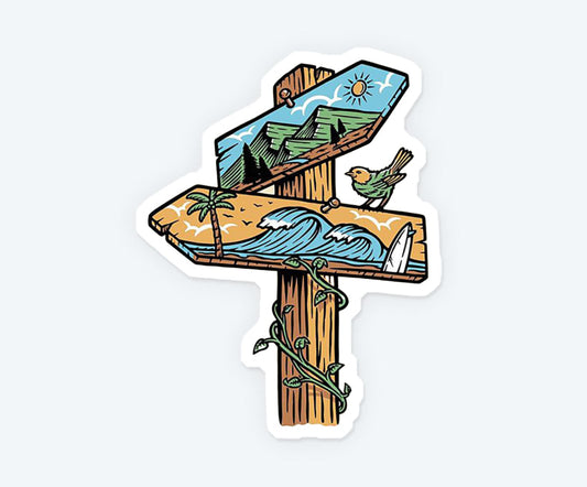 Vacation Sign Sticker