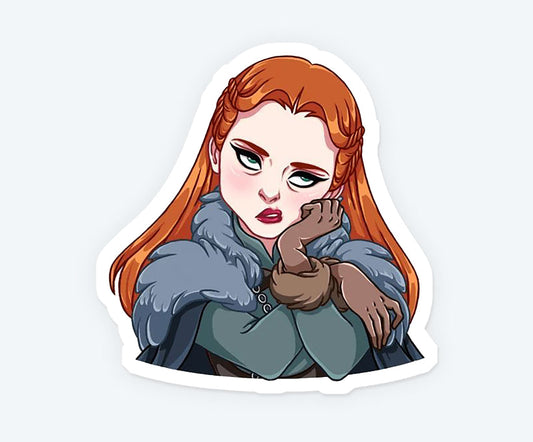 Sansa Stark Cartoon Sticker