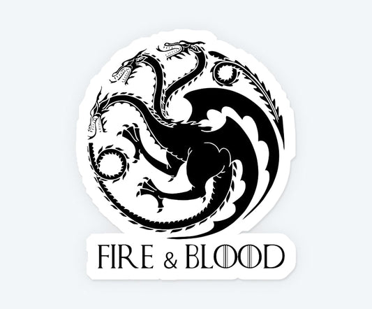 Song Of Fire & Blood Sticker