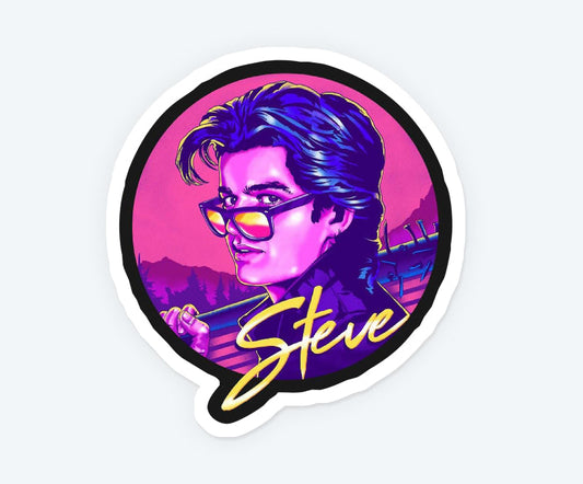 Steve Harrington Retro Style Sticker