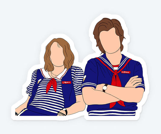 Steve & Robin Cute Duo Sticker