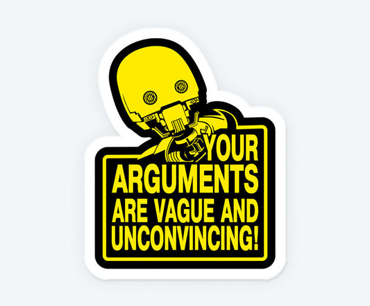 Stop Argument Star War Sticker