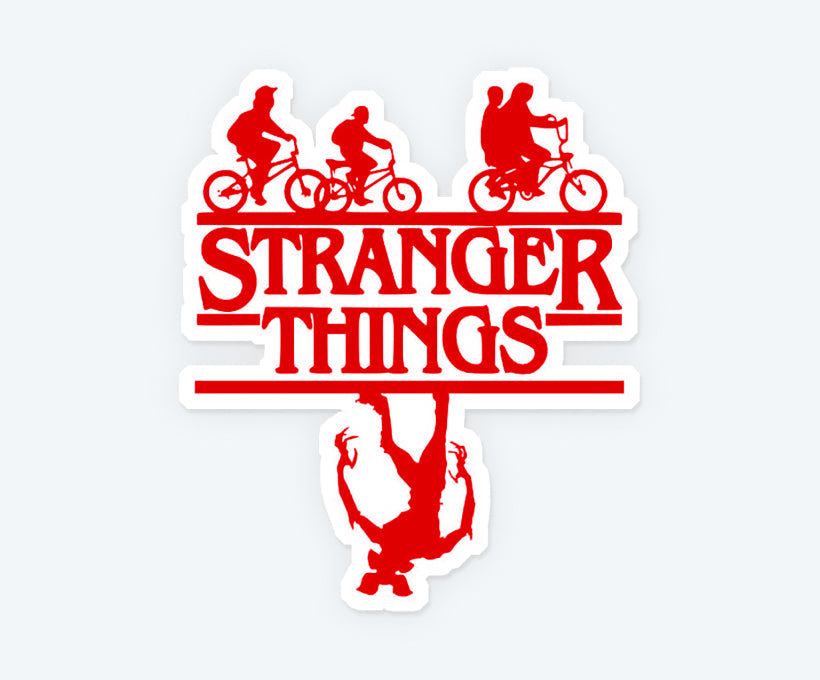 Stranger Things Title Sticker