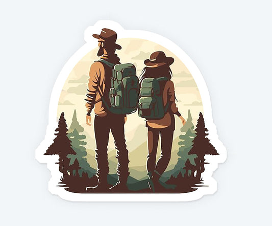 Traveler Couple Sticker