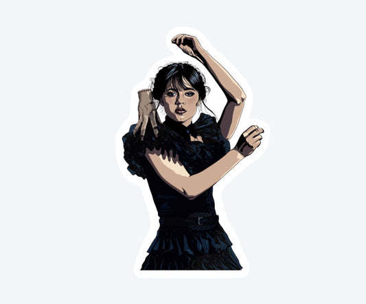 Wednesday Adams Dance Sticker