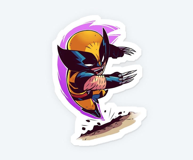 Wolverine Claw Attack Sticker