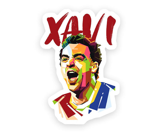 Xavi Hernandez Artistic Sticker